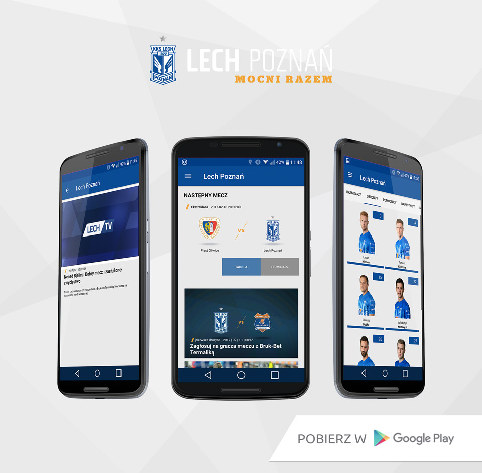 Aplikacja na telefon Lech Poznań